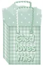 green gift bag