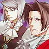 Franziska Von Karma and Miles Edgeworth