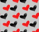 Red and Black Hearts