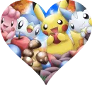 pokemon in a heart