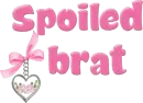 Heart charm with spoiled brat