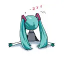 miku is sleeping :)