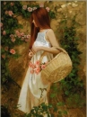 girl in garden