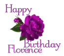 Florence  Happy Birthday