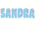 Glitter Text-First Name-Sandra