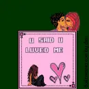 u said u luved me