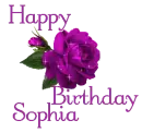 Sophia  Happy Birthday