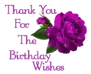 Thank You For The Birthday Wishes
