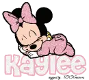 Kaylee Sleeping Baby Minnie Mouse