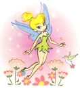 Tink with a hummingbird