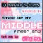 middle finger-bite me