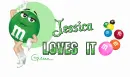 Jessica loves it-m&m-green