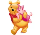 winnie hugging  piglet