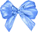 Blue Butterfly Bow