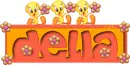 DELIA w/ 3 TWEETIE.....