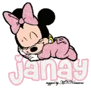 Janay Sleeping Baby Minnie Mouse