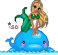 mermaid on whale dollz