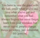 LIFE GOES ON...!