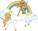 rainbow centaur dollz