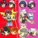 Ash and Dawn Chibi