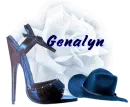 blue heel with blue hat-Genalyn