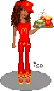 Mcdonalds waitress dollz