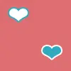 hearts on pink
