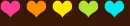 colorfull hearts