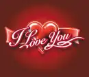 love heart red ribbon