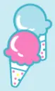 pastel ice cream