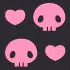 pink skull