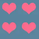 pink hearts