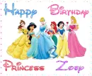 Happy Birthday Princess Zoey