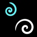 blue swirls