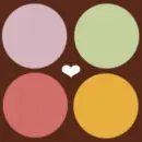 one heart lot of dots