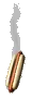 steaming hotdog