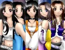 Tifa, Rinoa, Garnet, Yuna, and Lenne