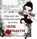 Smiles hugs Genalyn