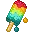 rainbow ice drop