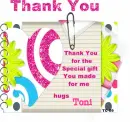 Thank you Toni