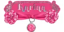 pink name tag