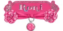 pink name tag