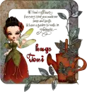 Goth Fairy Garden hugs Toni