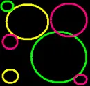 neon circles