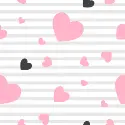 hearts on notebook paper