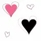 draw hearts