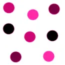 polka dots on pink