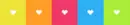 rainbow hearts