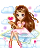 Angel in the clouds