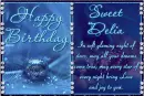 Happy Birthday Delia